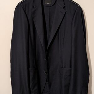 Zegna Navy Cashmere Blazer